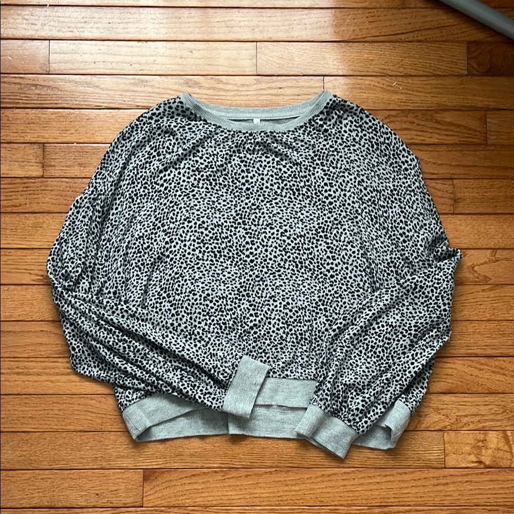 Z Supply Gray and Black Patterned Sweater